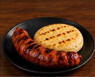 Chorizo Santarrosano con Arepa